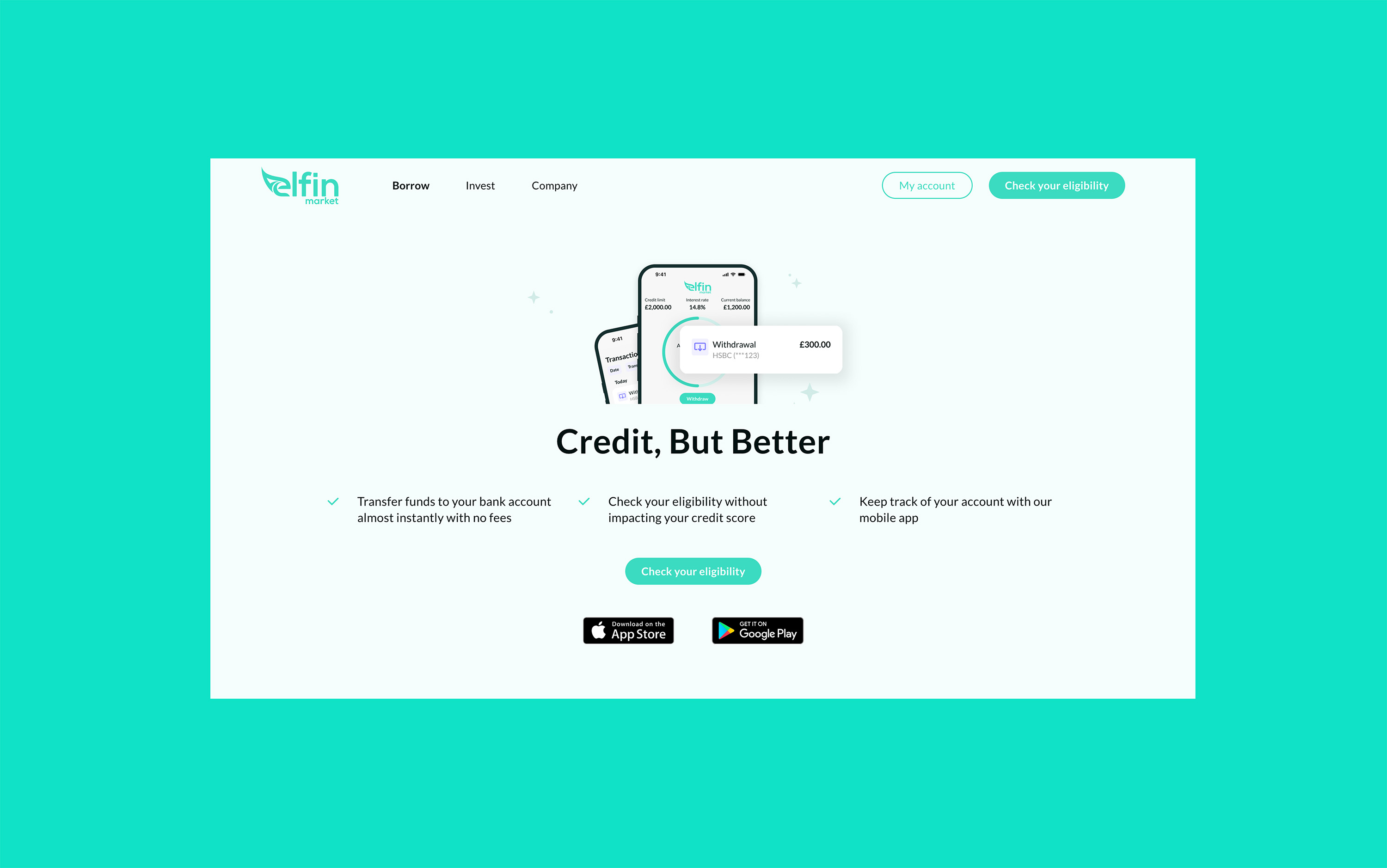 Elfin Market website hero